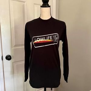 LOWLIFE RECORDS 1998 Double-Sided Graphic Long Sleeve Tee Shirt